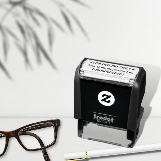 Tampon Auto-encreur Banque d'affaires personnalisée uniquement pour dé