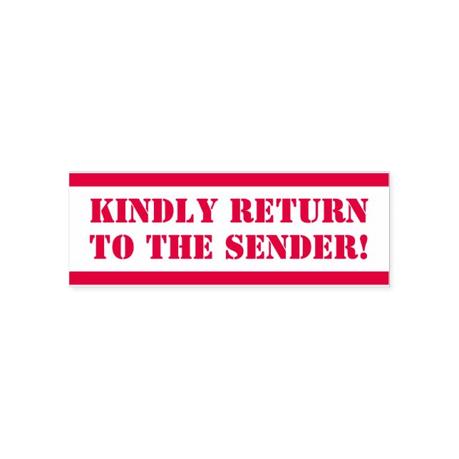 Tampon Auto-encreur Basique "RETOURNEZ À L'ENVOI !" Timbre en caoutcho (Design)