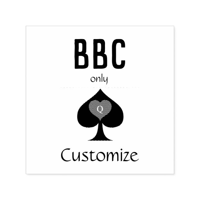 Tampon Auto-encreur BBC Seule pique lame signe Thunder_Cove (Design)