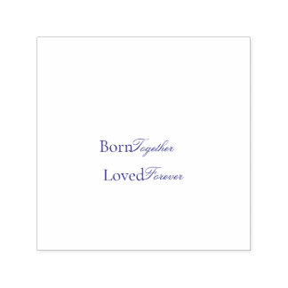 Tampon Auto-encreur Born Together Twin Love Baby Shower