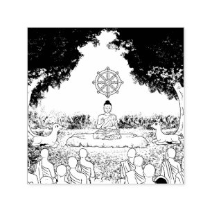 Tampon Auto-encreur Bouddha, Dharma, Timbre auto-encastré de Sangha