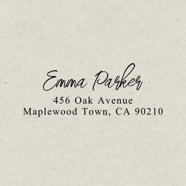 Tampon Auto-encreur Brosse de luxe manuscrite Script simple (Créateur téléchargé)