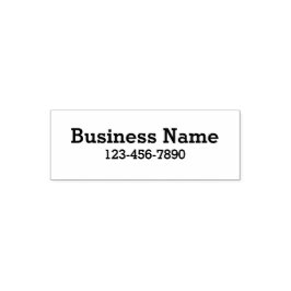 Tampon Auto-encreur Business Name and Phone Number Bold Text Template