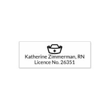 Cachet auto-encastré professionnel de l'infirmière