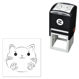 Tampon Auto-encreur cachet en caoutchouc pour chat mignon