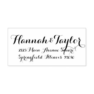 Tampon Auto-encreur Cachet Faire-part de mariage *Classique moderne*