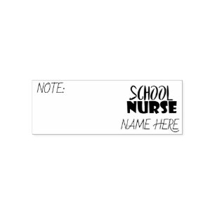 Tampon Auto-encreur Cachet/Passe d'infirmière de l'école personnalisée