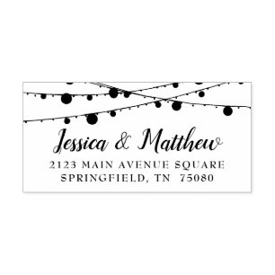 Tampon Auto-encreur Cachet rustique Farmhouse Twinkling Light Auto-Ink