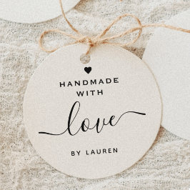 Tampon Auto-encreur Calligraphie cardiaque moderne faite à la main ave