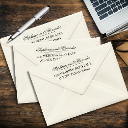 Tampon Auto-encreur Calligraphie de noms personnalisés Adresse de reto
