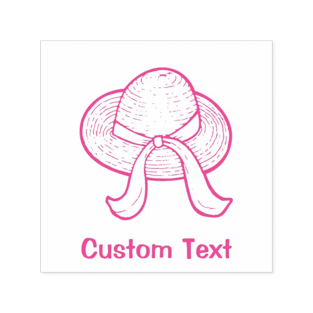 Tampon Auto-encreur Casquette de paille (Design)