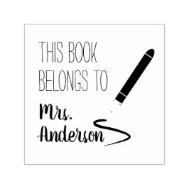 Tampon Auto-encreur Ce Livre Appartient Au Nom De L'Enseignant