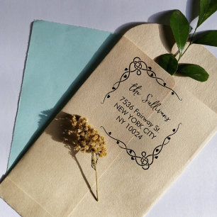 Tampon Auto-encreur Celtic Knot Shamrock Modern Adresse de retour