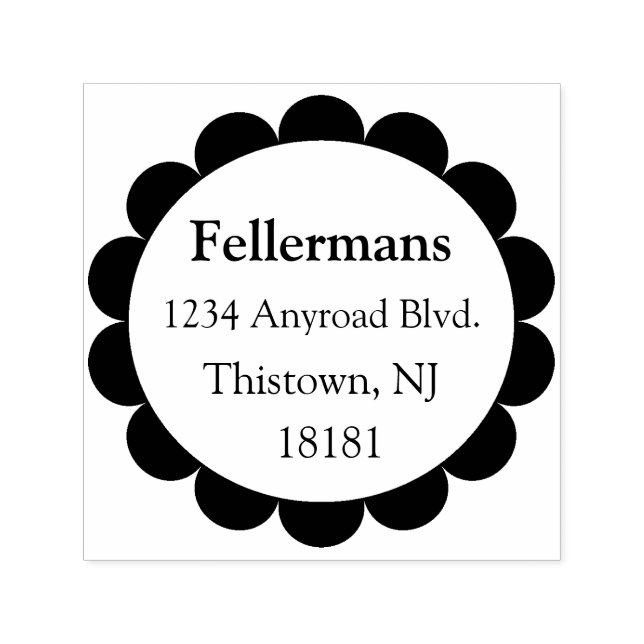 Tampon Auto-encreur Cercle à échelles (Design)