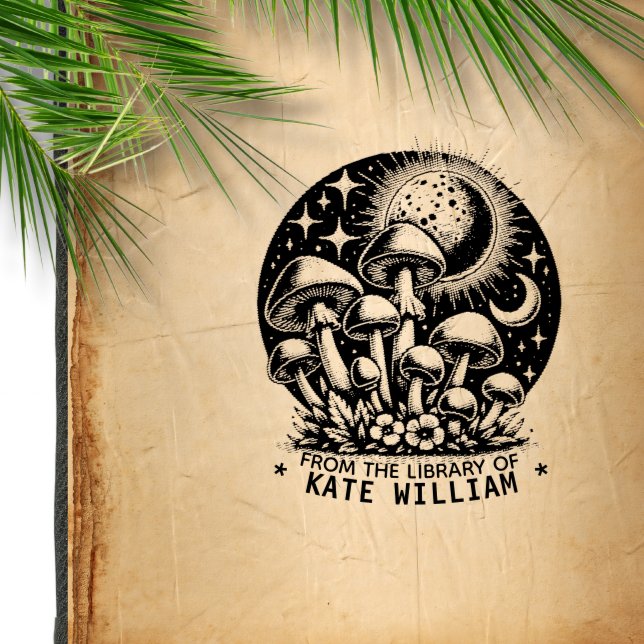 Tampon Auto-encreur Champignons De la bibliothèque de timbre (Créateur téléchargé)