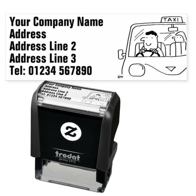 Tampon Auto-encreur chauffeur de taxi (Créateur téléchargé)