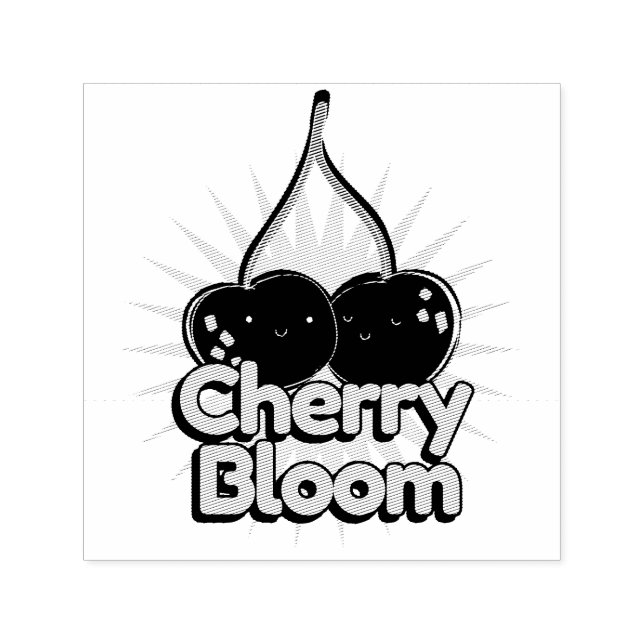 Tampon Auto-encreur Cherry Bloom (Design)