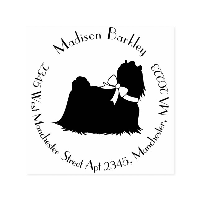 Tampon Auto-encreur Chien maltais chiot (Design)