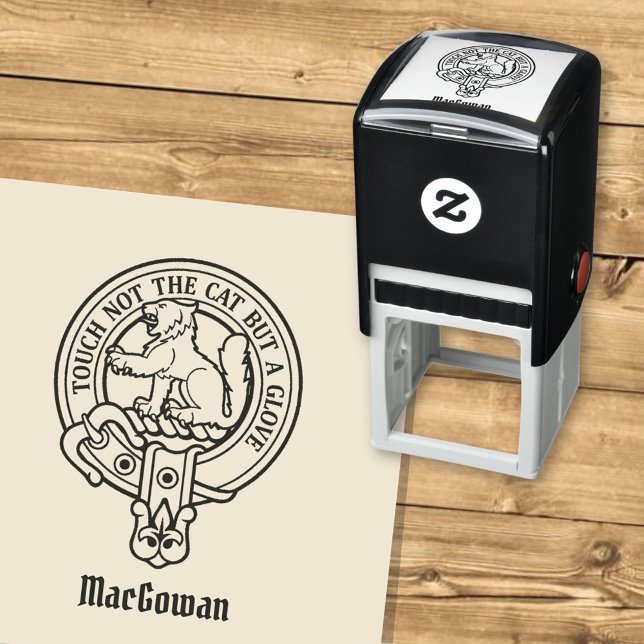 Tampon Auto-encreur Clan MacGowan Crest Stamp autoportant (Créateur téléchargé)