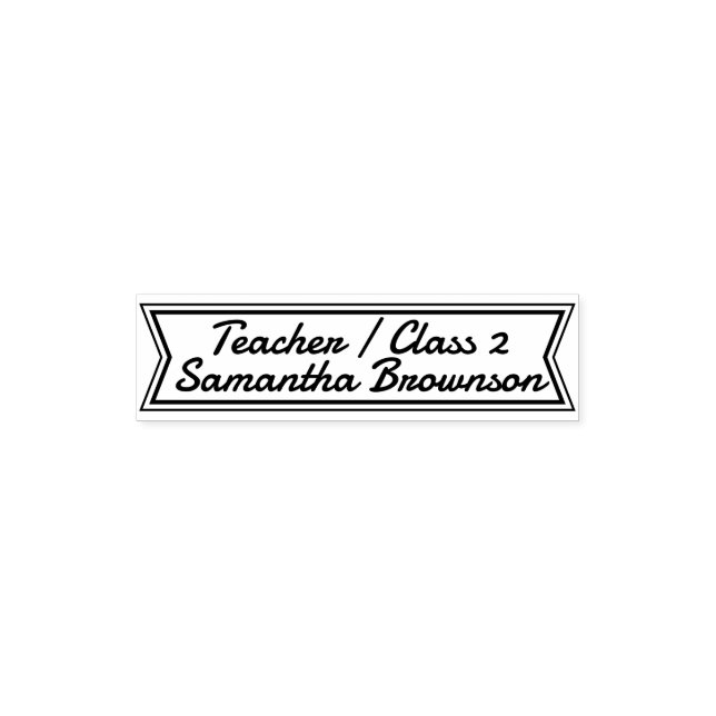 Tampon Auto-encreur Classe de bannière de ruban (Design)