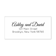 Classic Élégant Script Retourner l'adresse auto-al