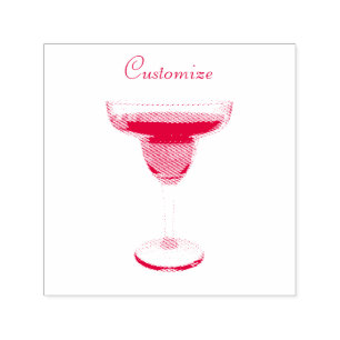 Tampon Auto-encreur Cocktail Big Red Margarita Boire Thunder_Cove