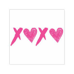 Tampon Auto-encreur Coeurs XOXO