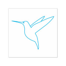 Colibri d'art de ligne minimale
