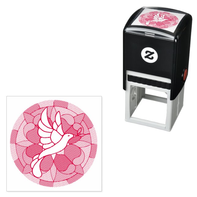 Tampon Auto-encreur Colombe (En situation)