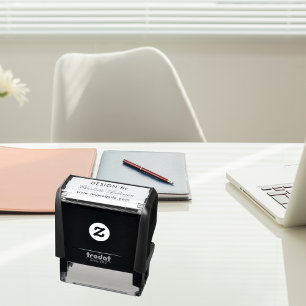 Tampon Auto-encreur Conception par nom blanc entrepreneur