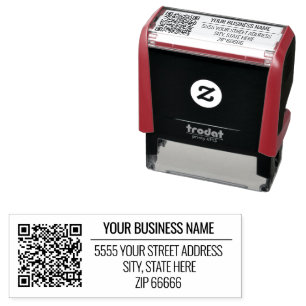 Tampon Auto-encreur Concevez votre propre adresse de code QR autocolla