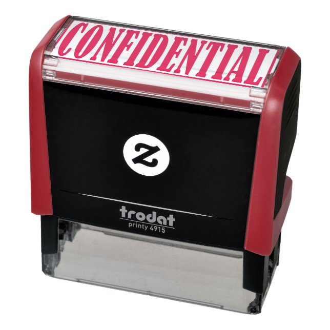 Tampon Auto-encreur Confidentiel Business Office Cadre Simple Word (Produit)
