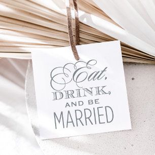 Tampon Auto-encreur Consommer Boire et être marié Mariage Citation