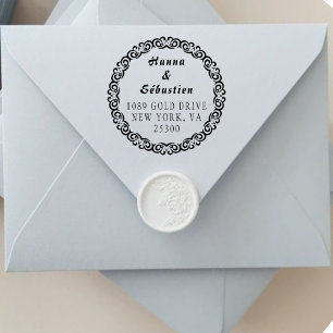 Tampon Auto-encreur Créez votre propre ronde moderne