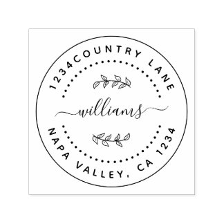 Tampon Auto-encreur Créez votre propre ronde moderne