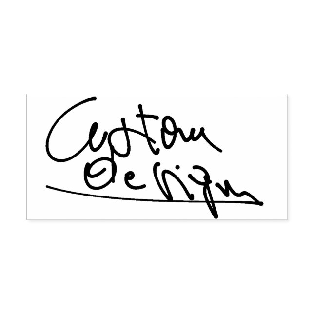 Tampon Auto-encreur Créez votre propre signature (Design)