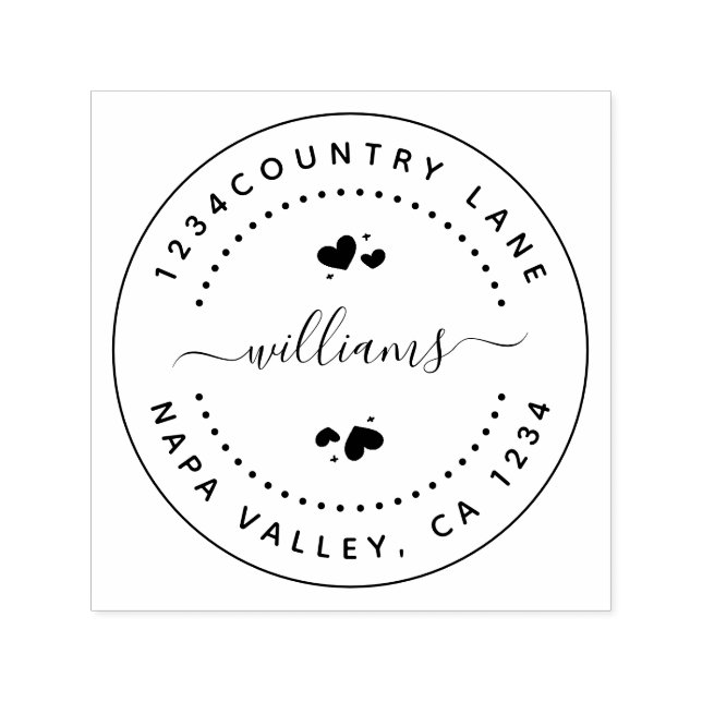 Tampon Auto-encreur Créez votre propre timbre d'auto-écriture retour a (Design)