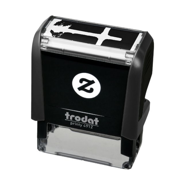 Tampon Auto-encreur Cross of Light Jesus Christ Customizable Christian (Produit)