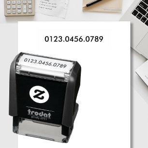 Tampon Auto-encreur Custom Business Account Number