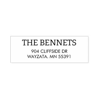 Tampon Auto-encreur Custom Return Address Stamp Classic Wedding Stamp