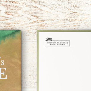 Tampon Auto-encreur Cute Bear This Book Belongs To Name