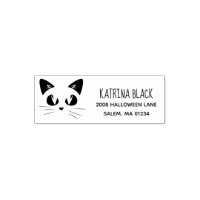 Cute Chat Nom personnalisé Étiquette pour enfants