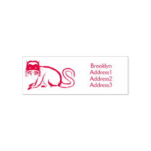 Tampon Auto-encreur Cute Emperor Tamarin illustration