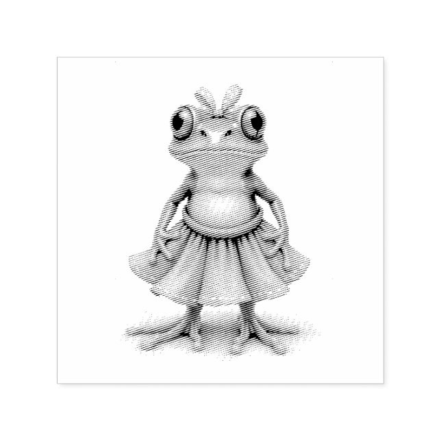Tampon Auto-encreur Cute grenouille (Design)