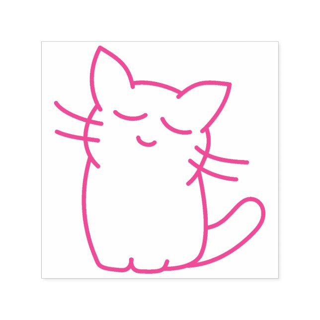 Tampon Auto-encreur Cute Kitten (Design)