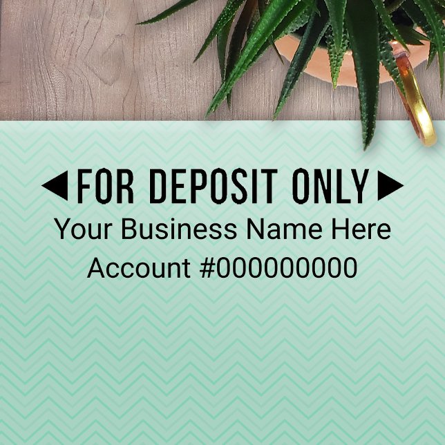 Tampon Auto-encreur Dépôt uniquement - Office de base 2 lignes (Créateur téléchargé)