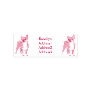 Tampon Auto-encreur Dessin de Chihuahua pour chien