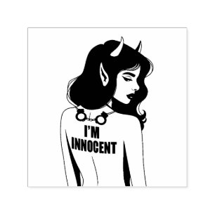 Tampon Auto-encreur Déviliser une femme innocente