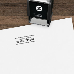 Tampon Auto-encreur Diverses Tailles De Style Depuis Le Bureau De L'En