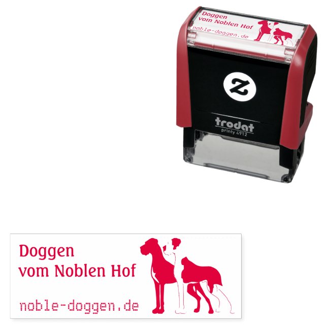 Tampon Auto-encreur Doggen Stempelautomat mit Tintenkissen (En situation)